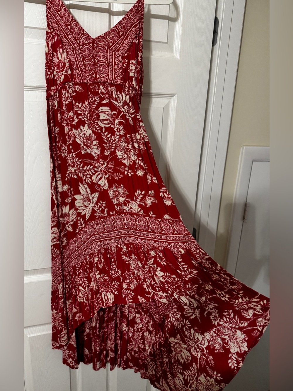 Pink Floral Maxi Skirt - Women's Flowing Boho Style